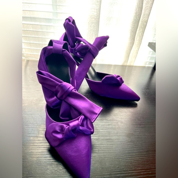 Royal Purple Stylish Heels (3 inch heels) - Picture 3 of 5